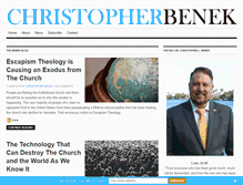 Tablet Screenshot of christopherbenek.com